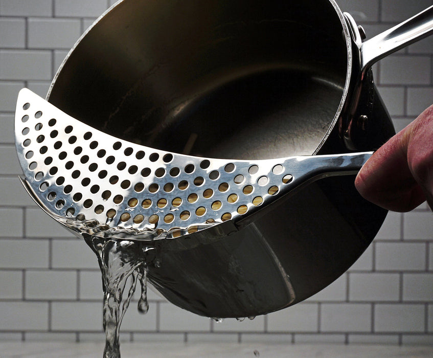 Pierced Crescent Pot Strainer main view