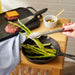 RSVP Mini Locking Tongs in use
