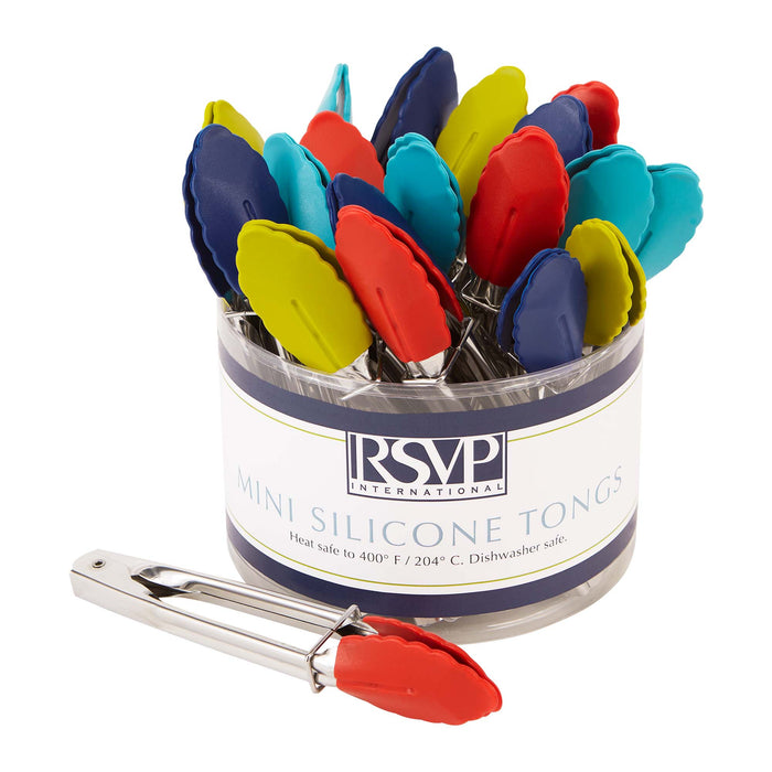 Mini Silicone Tong in multiple colors