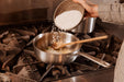 Made In Stainless Clad Saucier 3QT in use