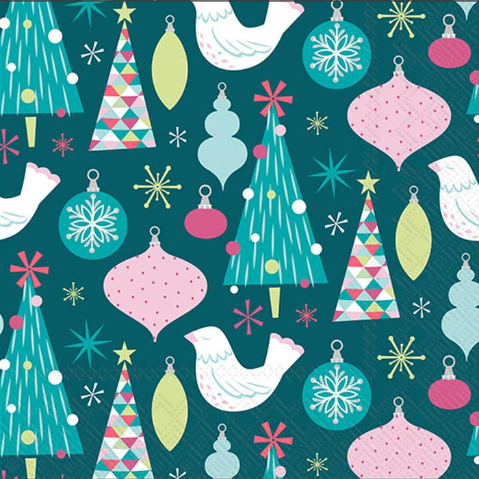 Pastel Christmas Lunch Napkins