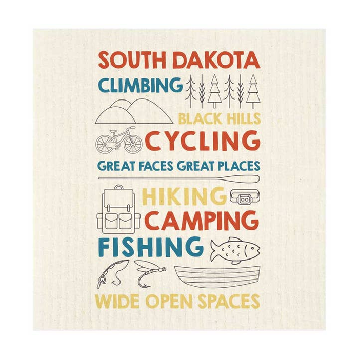 South Dakota Activities Swedish Dishcloth