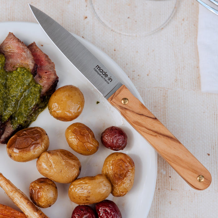 Made In Steak Knives on the table