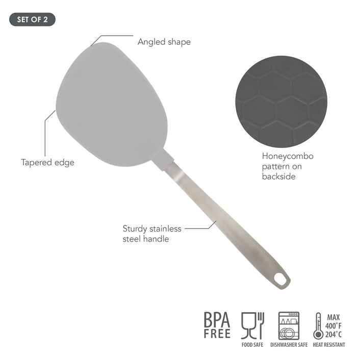 Nylon Flex Turner w/ Stainless Handle - Jumbo