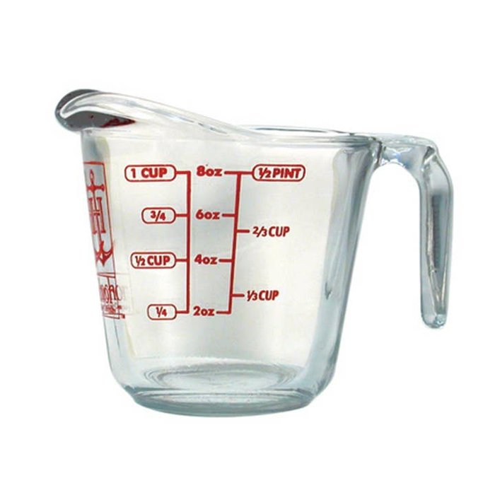 Anchor Hocking 0.25-Quart Fire-King Measuring Cup