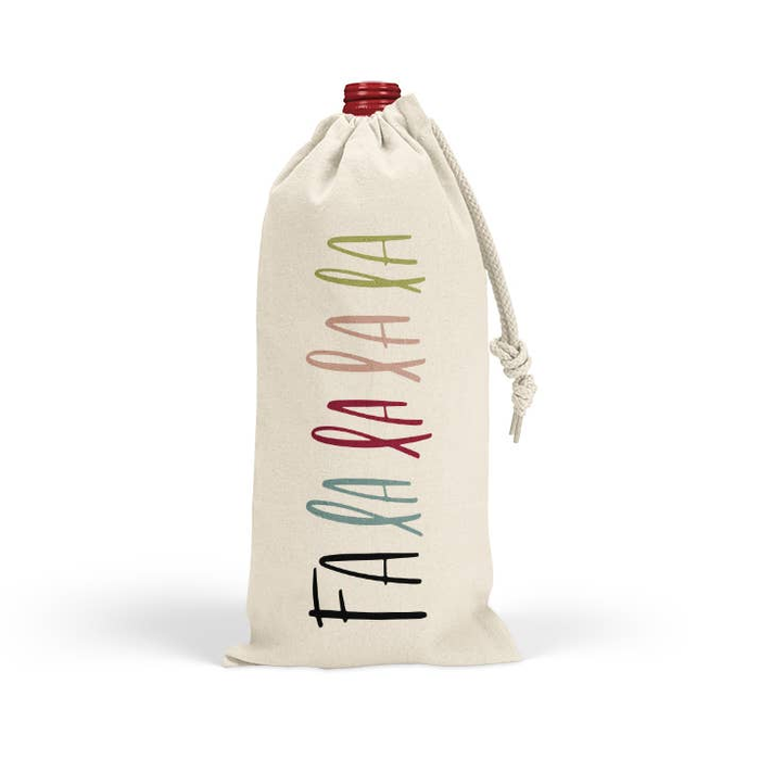 Fa La La La La Christmas Wine Bag
