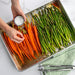 Big Batch Pan with roasted carrots, onions, and peppers