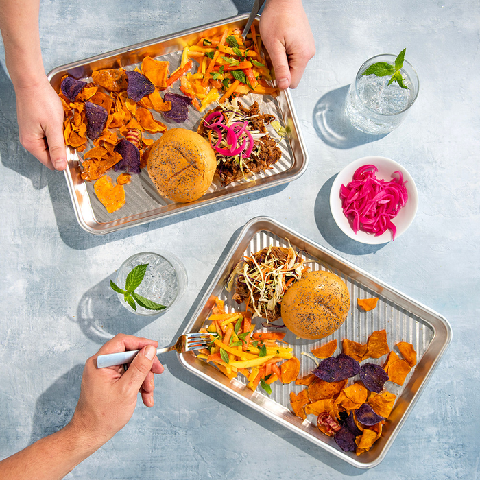 3-in-1 Prep, Grill and Serve Tray