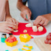 Apple Cutting Board & Knife Set in use