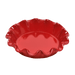 Ruffled Deep Pie Dish Burgundy - hero