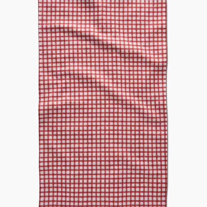 Holiday Fireside Plaid Red Geometry Towel