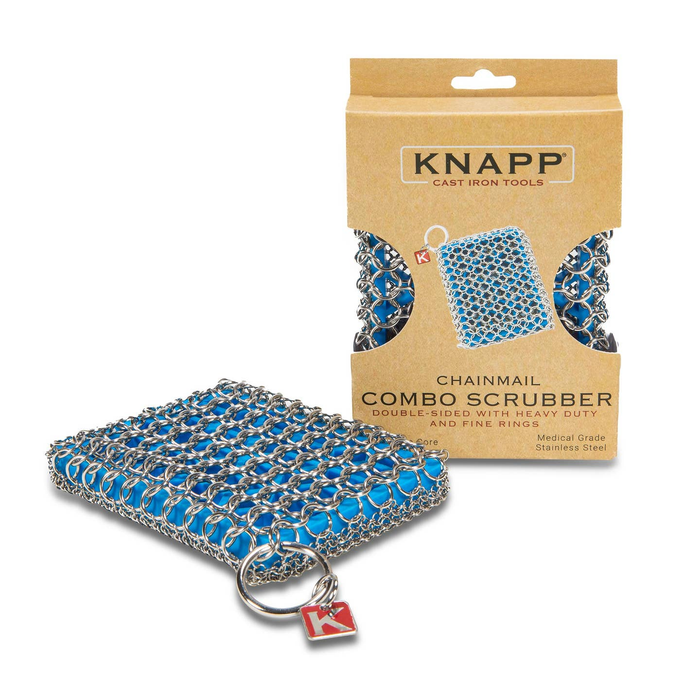 On Ice Blue Chainmail Combo Scrubber