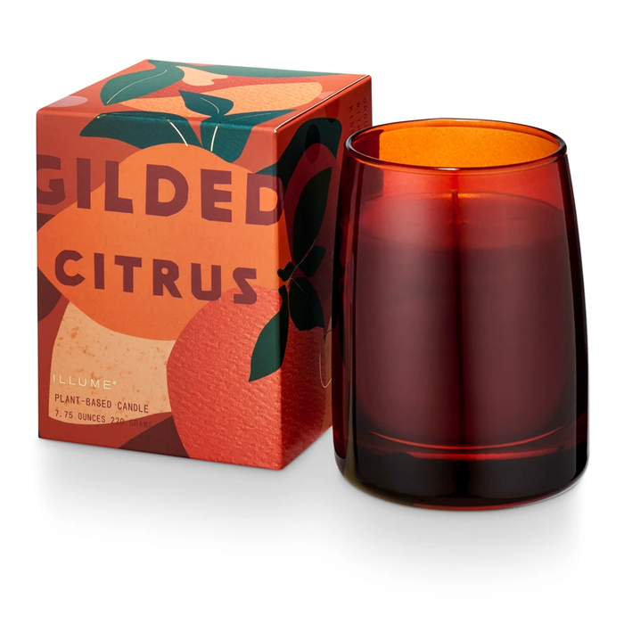 Gilded Citrus Boxed Glass Candle