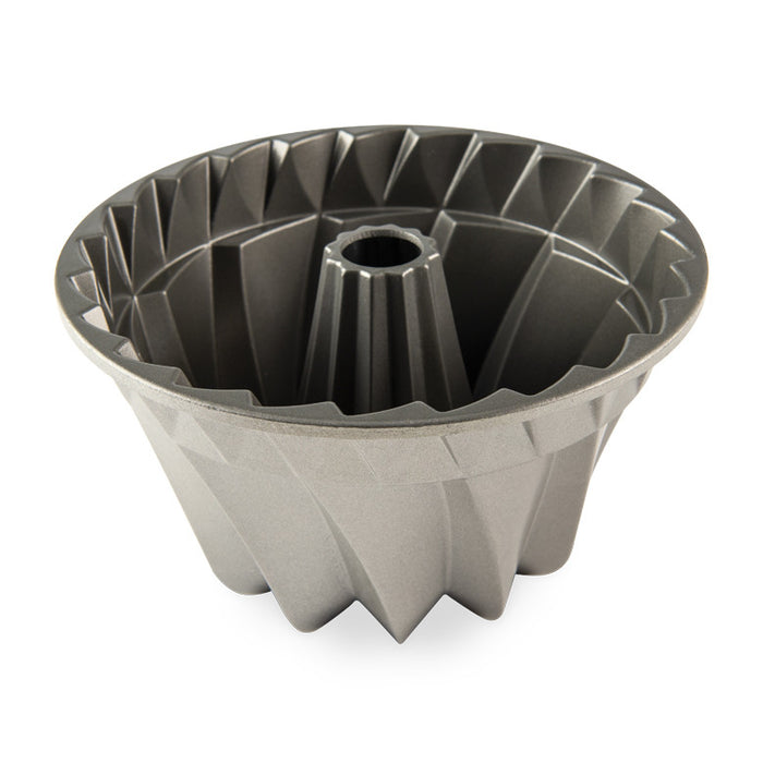 Inside of the Kugelhopf Bundt pan showing the nonstick fluted interior