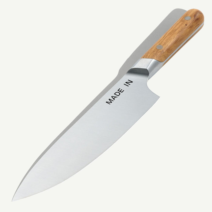 Made In 8 inch Chef Knife with Olive Wood handle
