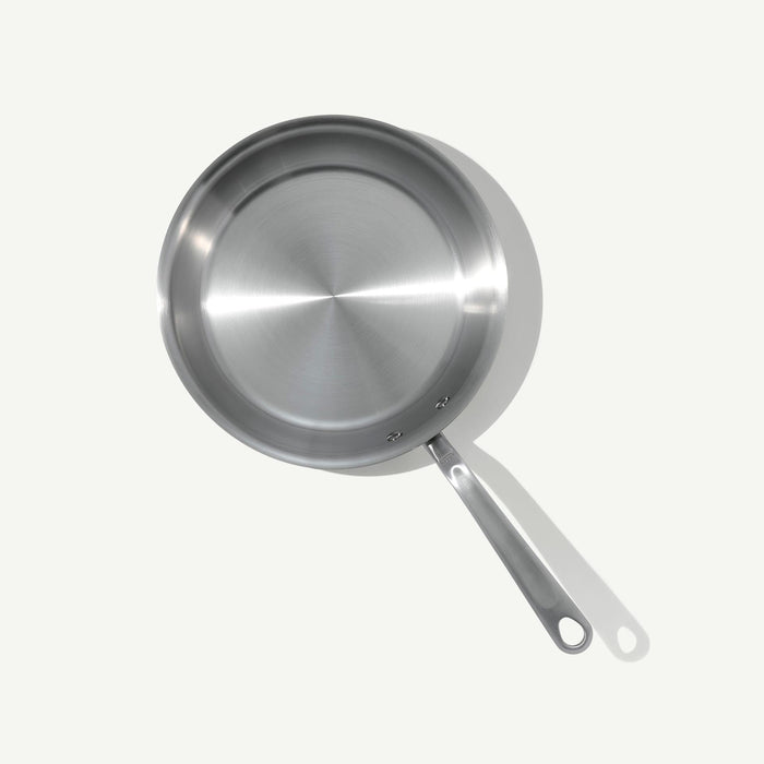 Made In Stainless Clad Frying Pan 10 inch angle