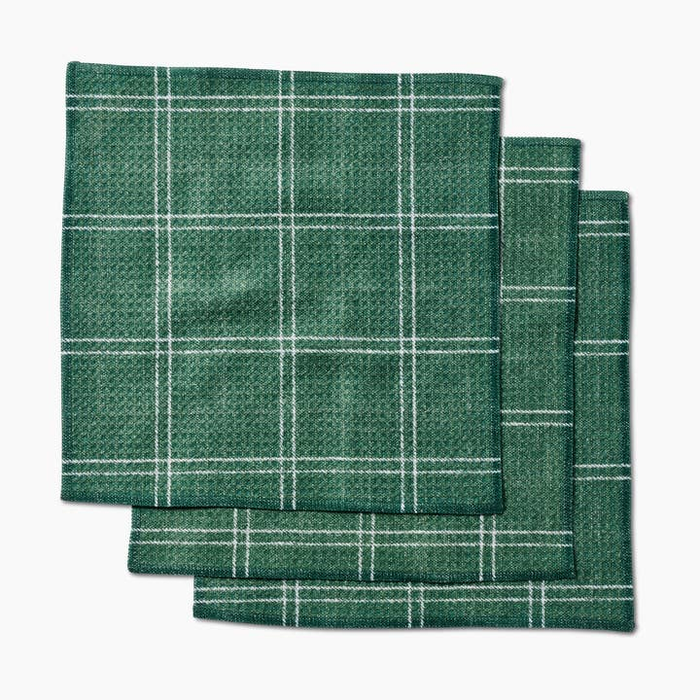 Pine Forest Plaid Dishcloth Set