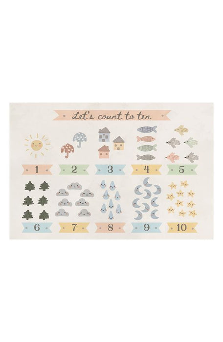 Kid's Placemat | Let's Count to 10