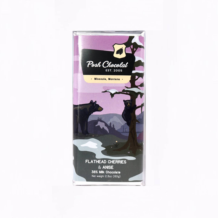 Milk Chocolate Bar with Dried Cherries and Anise