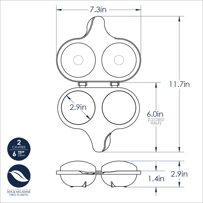 Two Cavity Egg Poacher