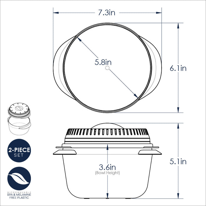 Nordic Ware microwave multi boiler with lid