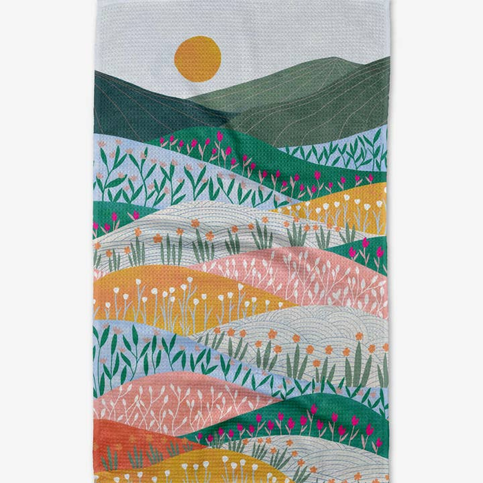 Sunrise Mountians Tea Towel