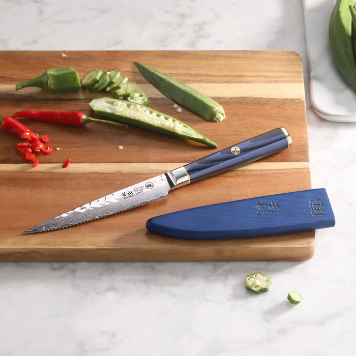KITA Series 5-Inch Serrated Utility Knife with Sheath