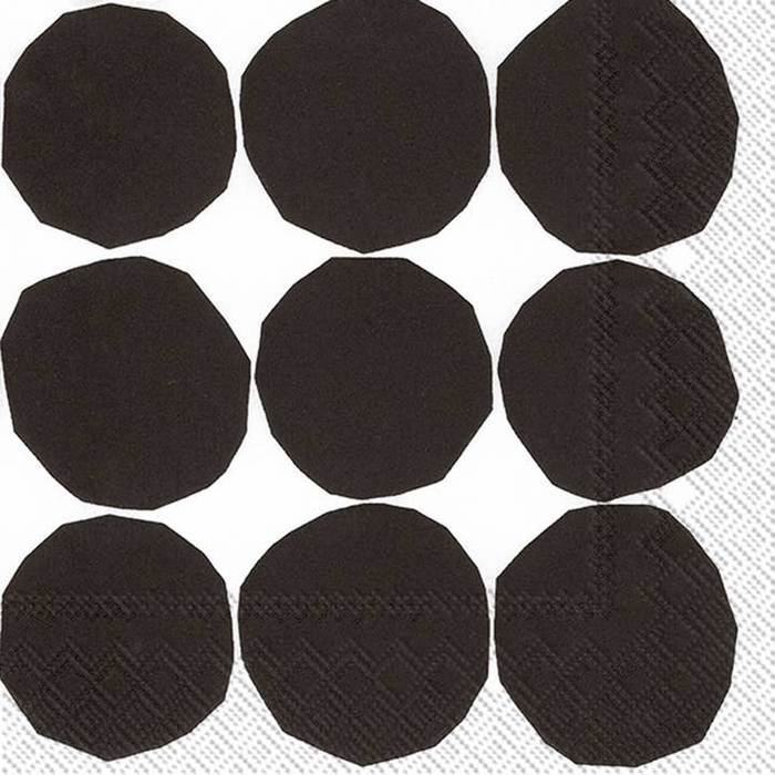 Kivet Black White Marimekko Lunch Napkins