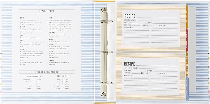 Recipe Card Binders