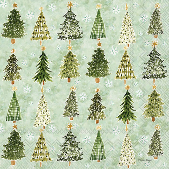 Christmas Tree Lunch Napkins