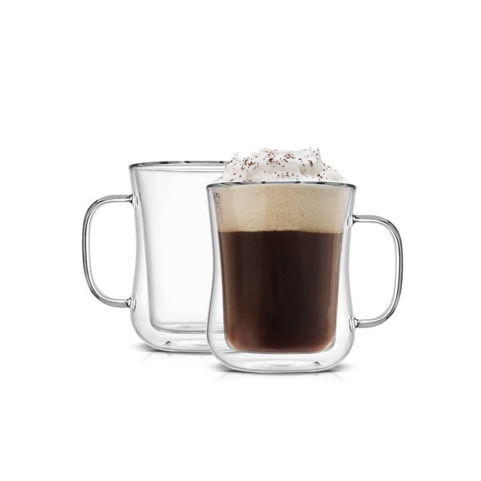 Diner Double Walled Glass Coffee Mug