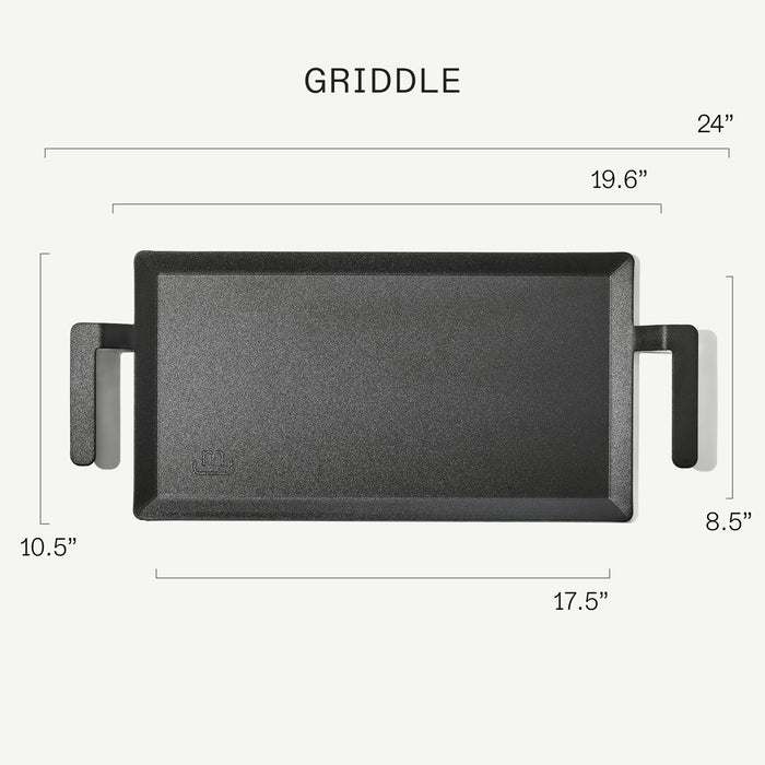 Made In Carbon Steel Griddle handle detail