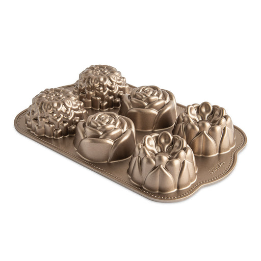 Nordic Ware Floral Cakelet Pan hero shot