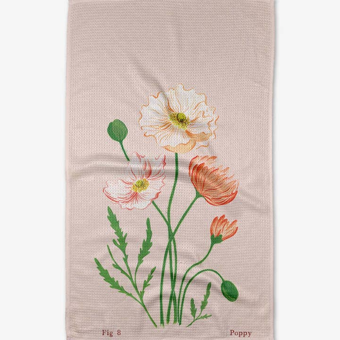 August Poppy Tea Towel