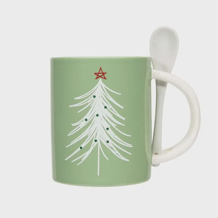 Tree Mug with Spoon