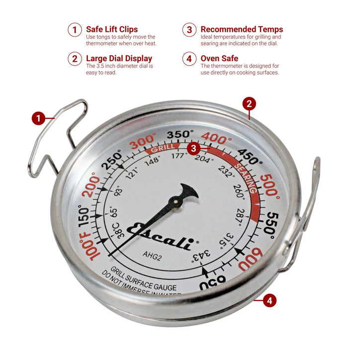 XL Grill Surface Thermometer