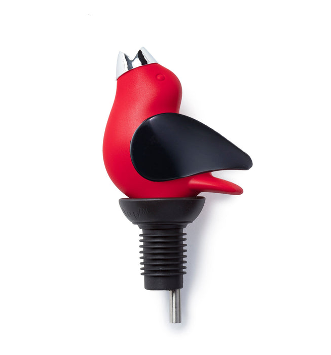 ChirpyTop Wine Pourer in Red/Black
