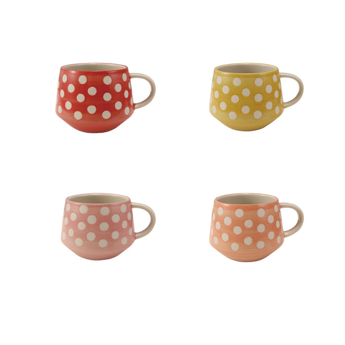 Hand-Painted Mug w/ Wax Relief Dots