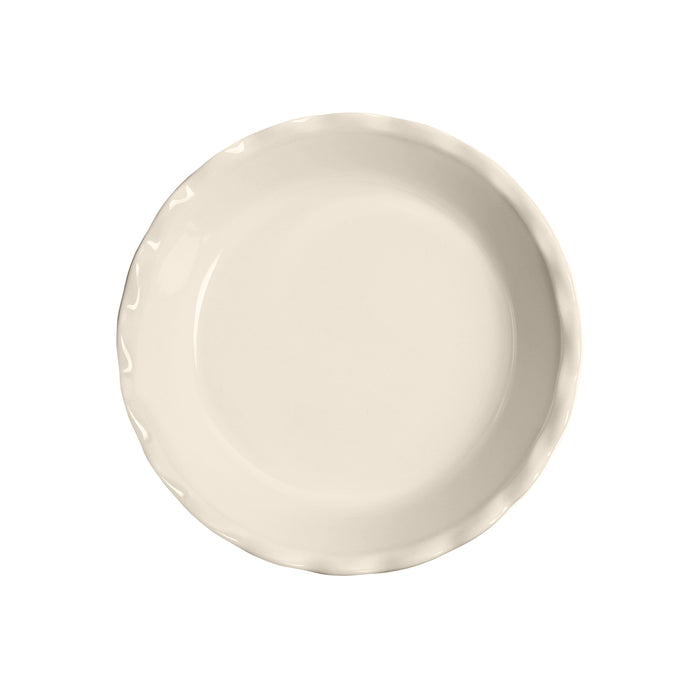 The Right Pie Dish Clay - top view