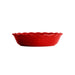 The Right Pie Dish Burgundy - profile view showing depth