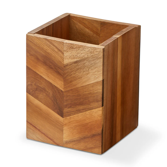 Acacia Wood Utensil Holder