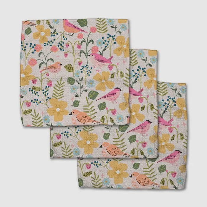Summer Songbirds Dishcloths