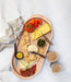 J.K. Adams Maple Serving Platter with cheese and charcuterie