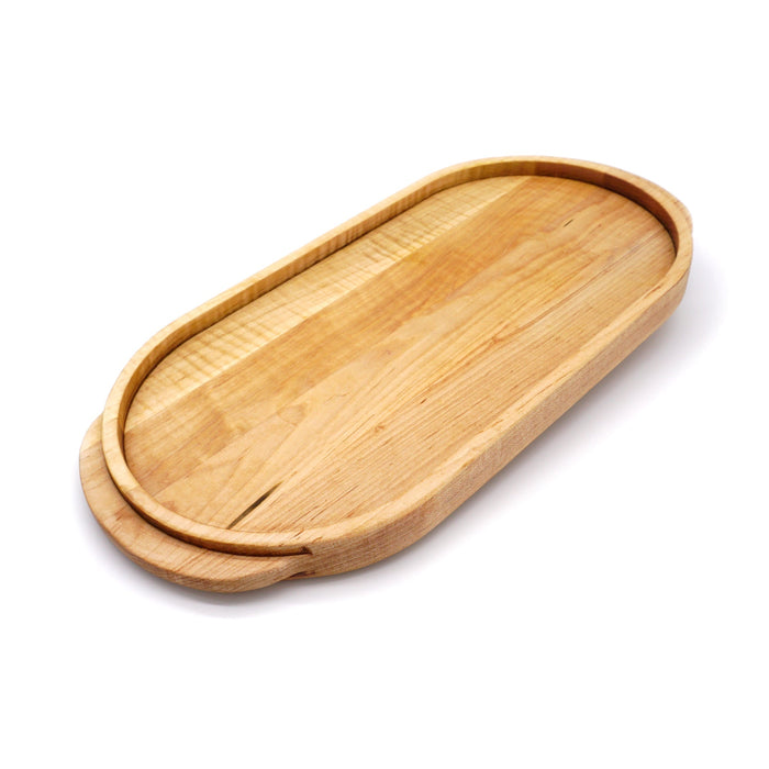 J.K. Adams Maple Serving Platter side view