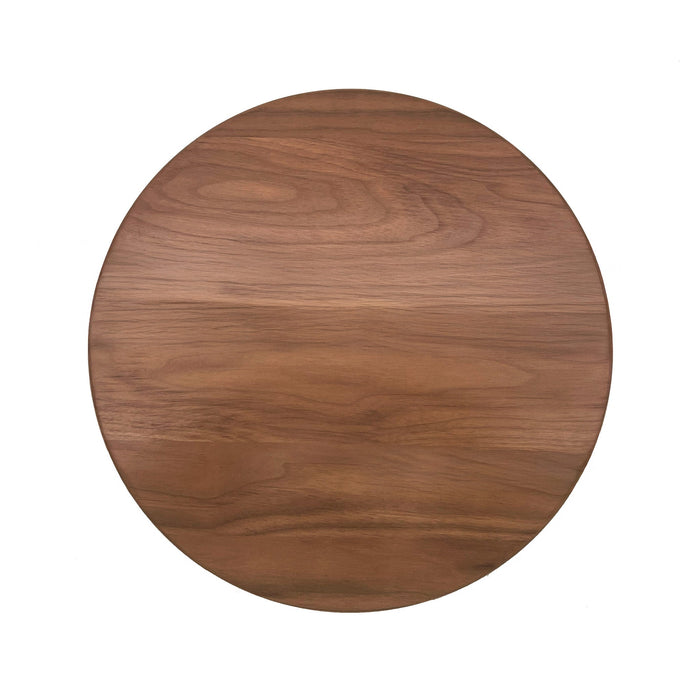 J.K. Adams Walnut Lazy Susan 18 inch overhead