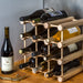 J.K. Adams Modular Wine Rack with bottles