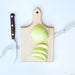 J.K. Adams Mini Maple Cutting Board slicing an apple