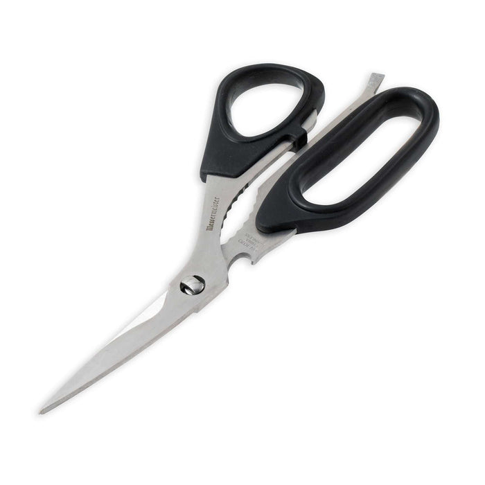 Messermeister Take-Apart Utility Shears angled view showing take-apart pivot design
