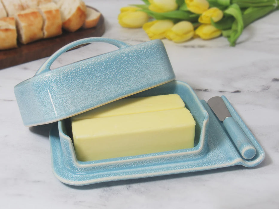 Porcelain Mess-Free Butter Dish
