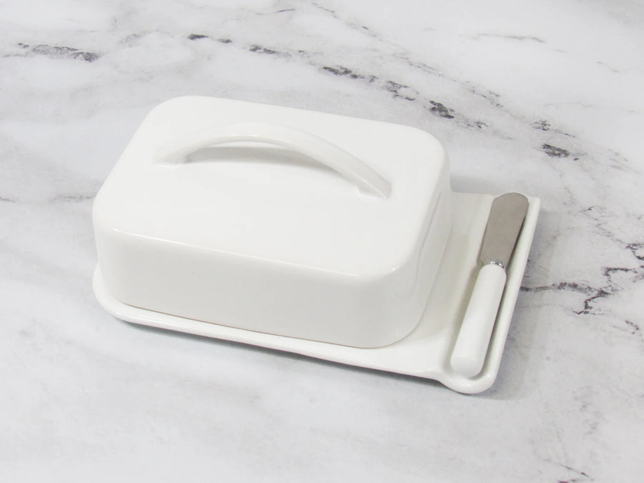 Porcelain Mess-Free Butter Dish
